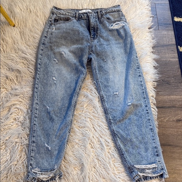 KanCan Denim - KanCan Distressed Blue Ankle Jeans